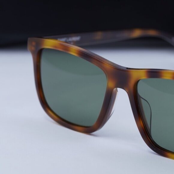 Final Price! Saint Laurent SL501 003 Havana/Green Sunglasses - Picture 10 of 12